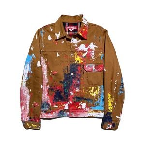 SS17 Paint Splatter trucker jacket Junya Levi’s